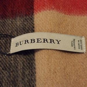 NWT Burberry Cashmere Scarf